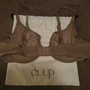 CUUP Beige Plunge Mesh Bra